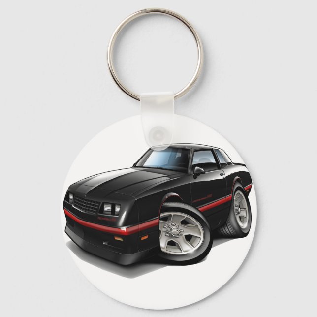 1983-88 Monte Carlo Black Car Key Ring (Front)