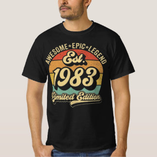 1983 Awesome Epic Legend Birthday T-Shirt