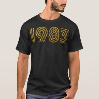 1983 Birth Year Glitter Effect T-Shirt