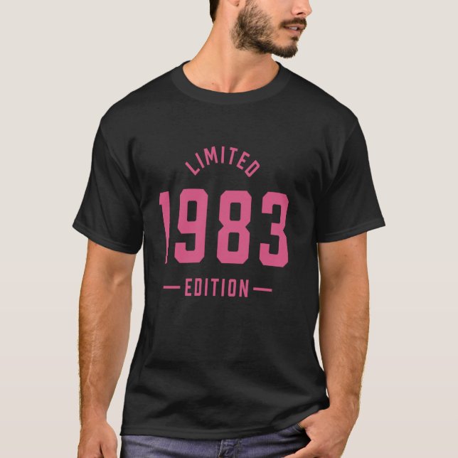 1983 Edition 40th Birthday Women Turning 40 T-Shirt (Front)