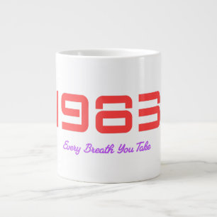 1983 Top Song, Every Breath You Take Large Coffee Mug