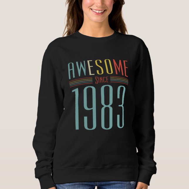1983 Vintage Birthday Sweatshirt (Front)