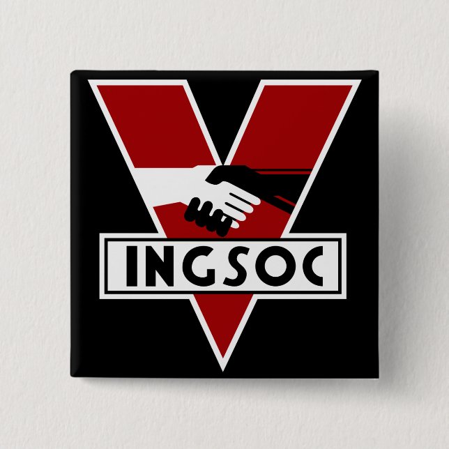 1984 Ingsoc 15 Cm Square Badge (Front)