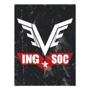 1984 INGSOC Party Logo Poster