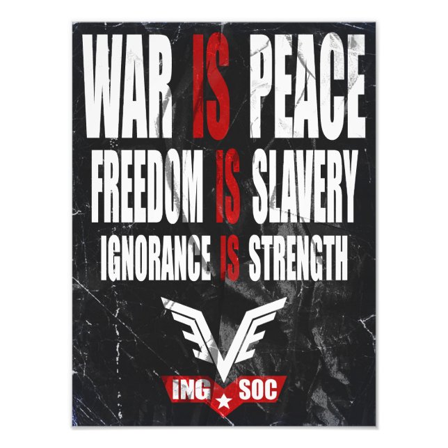 1984 Newspeak Poster (Front)