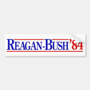 1984 Reagan Bush Bumper Sticker