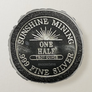 1984 Subshine Mint 1 Half Ounce .999 Silver Round  Cushion