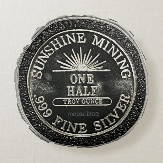 1984 Subshine Mint 1 Half Ounce .999 Silver Round  Cushion (Front)