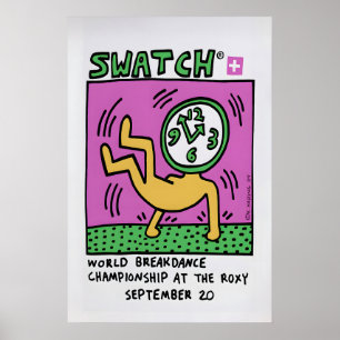 1984 World Breakdance Championship Poster Vintage