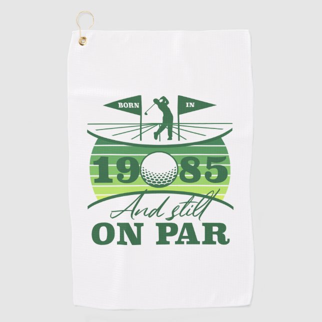 1985 40th Birthday Golf Humour Towel (Front)