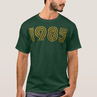 1985 Birth Year Glitter Effect T-Shirt