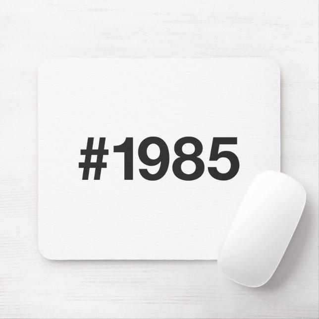 1985 Hashtag 40 Birthday Anniversary Mouse Pad (With Mouse)
