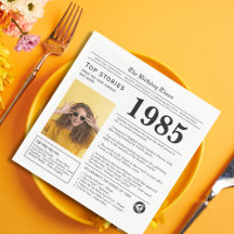 1985 Newspaper Birthday Trivia