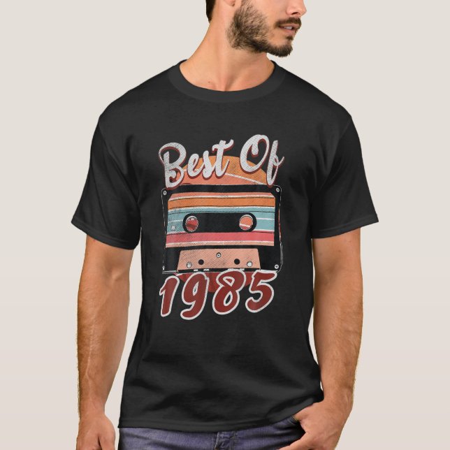 1985 Novelty Retro Esthetic 37 Year Old Birth Bor T-Shirt (Front)
