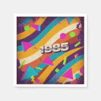 1985 - Retro Vintage 80s Neon Geometric -