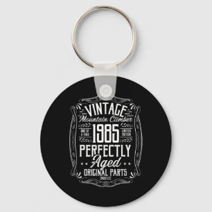 1985 Vintage Hiking Mountains Retro Hiker Born In  Key Ring