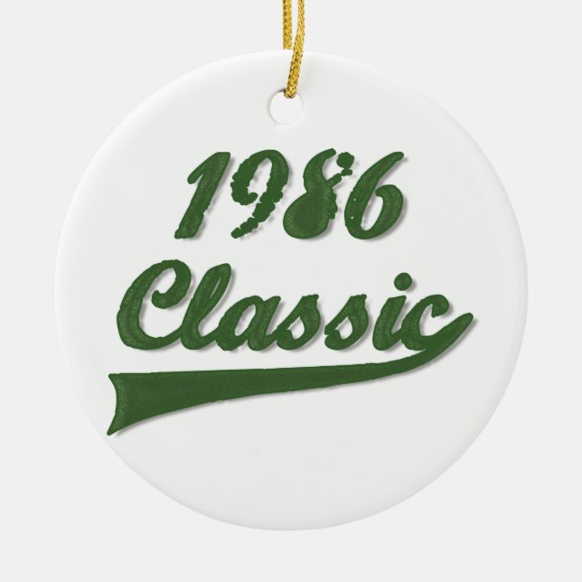 1986 Classic Ceramic Tree Decoration (Front)