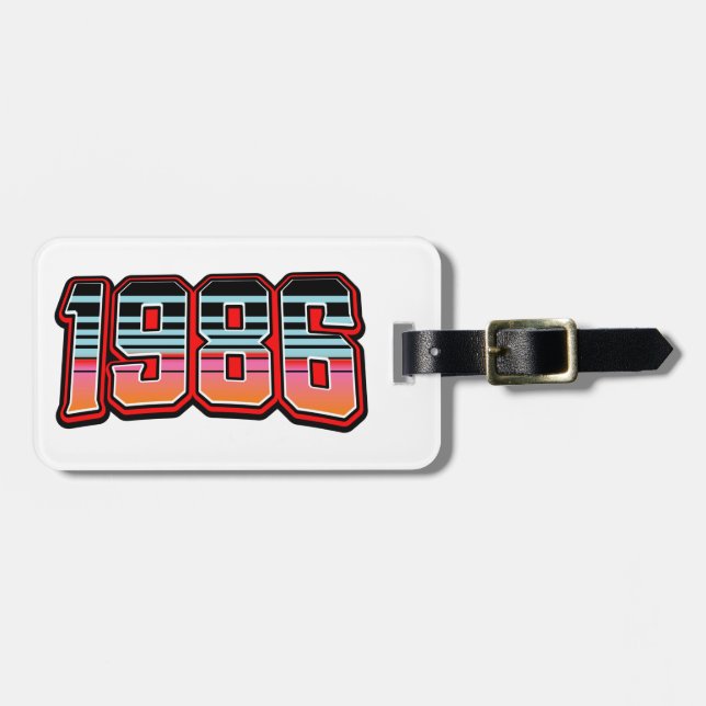 1986 GIANT COFFEE MUG LUGGAGE TAG (Front Horizontal)
