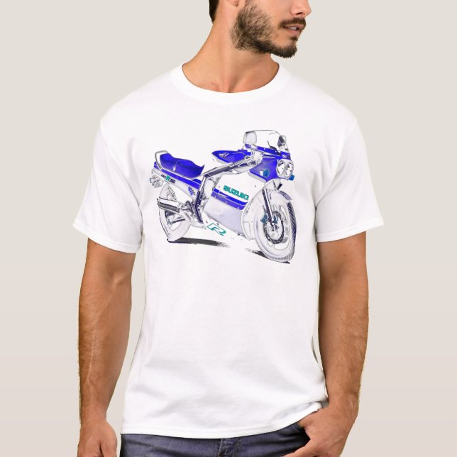 1986-GSX-R-750 SUPERBIKE. T-Shirt (Front)