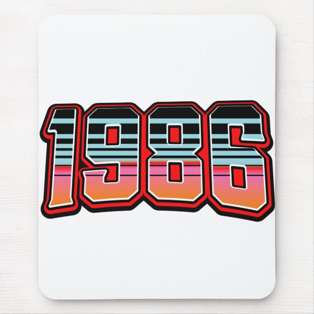 1986 T-Shirt Mouse Pad (Front)