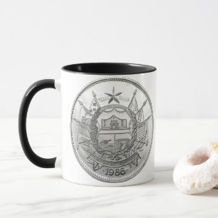 1986 The State of Texas Silver Round  Mug