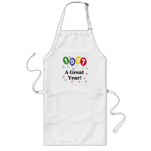 1987 A Great Year Birthday Long Apron