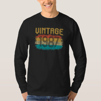 1987 Birthday  Retro Birthday Vintage 1987 T-Shirt