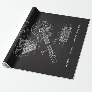 1987 Electric Guitar-Unique Funny Music Lover Gift Wrapping Paper