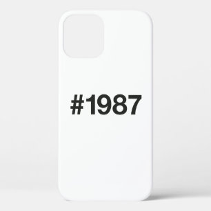 1987 Hashtag 38 Birthday Anniversary iPhone 12 Case