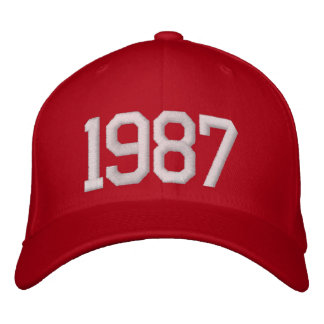 1987 Year Embroidered Hat