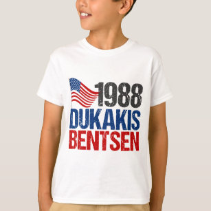 1988 Dukakis Bentsen Vintage Election Kids T-Shirt