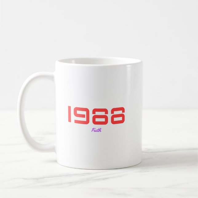 1988 Top Song, Faith Coffee Mug (Left)