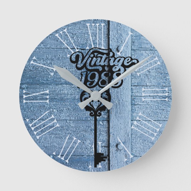 1988 Vintage Acrylic Wall Clock (Front)