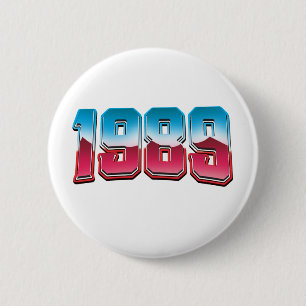 1989 6 CM ROUND BADGE
