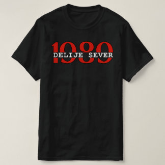 1989 Delije Sever Crveno Beli T-Shirt