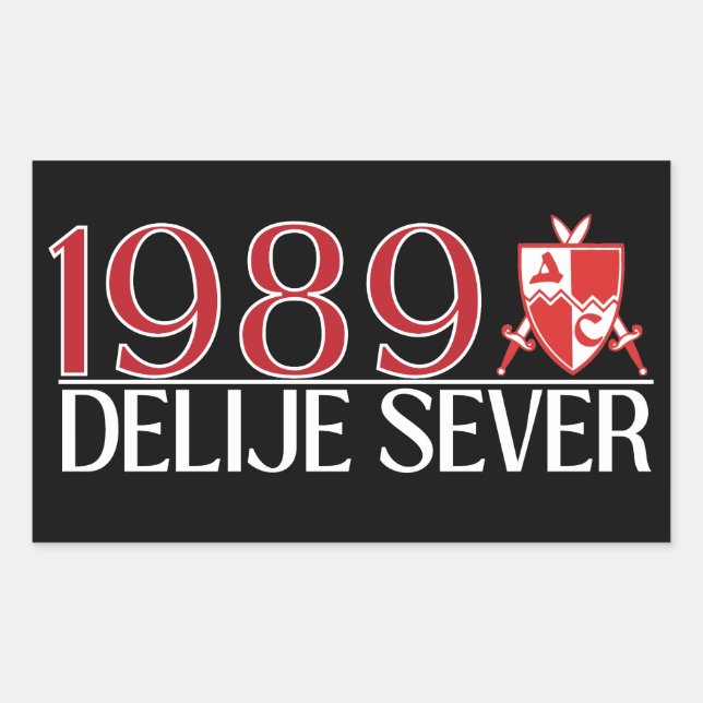 1989 Delije Sever  Rectangular Sticker (Front)