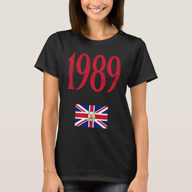 1989 Flag of the Governor of HK Protest CCP China T-Shirt (Front)