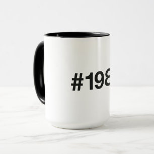 1989 Hashtag 36 Birthday Anniversary Mug
