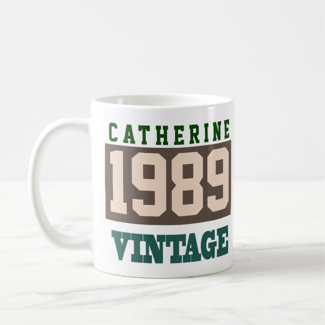 1989 Year of Birth - Birthday Celebration Coffee Mug (Left)