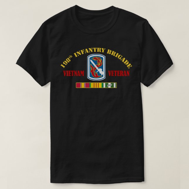 198th Infantry Brigade Vietnam Veteran Veterans Da T-Shirt (Design Front)