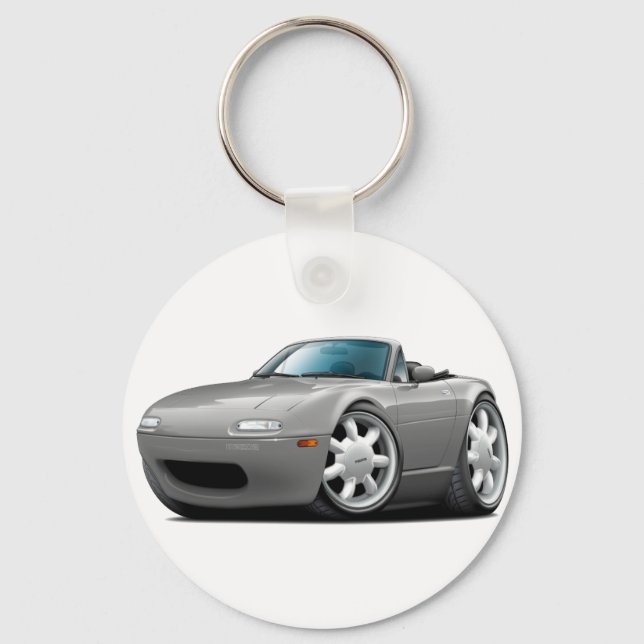 1990-98 Miata Silver Car Key Ring (Front)