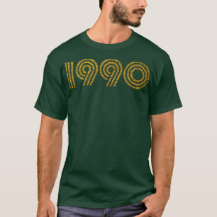 1990 Birth Year Glitter Effect T-Shirt