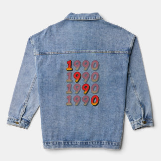 1990 Retro Design Denim Jacket