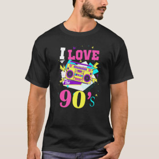 1990's 90s I Heart Nineties I Love The 90's Old Sc T-Shirt