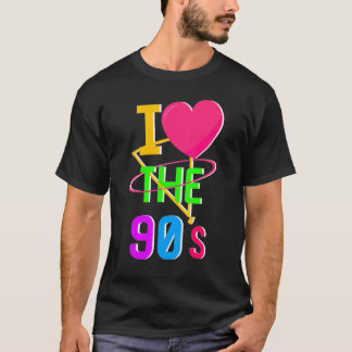 1990's 90s I Heart Nineties I Love The 90's Old Sc T-Shirt