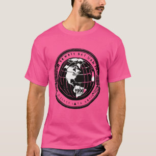 1990s Hip Hop – Swarthy Urban Globe Logo Design T-Shirt