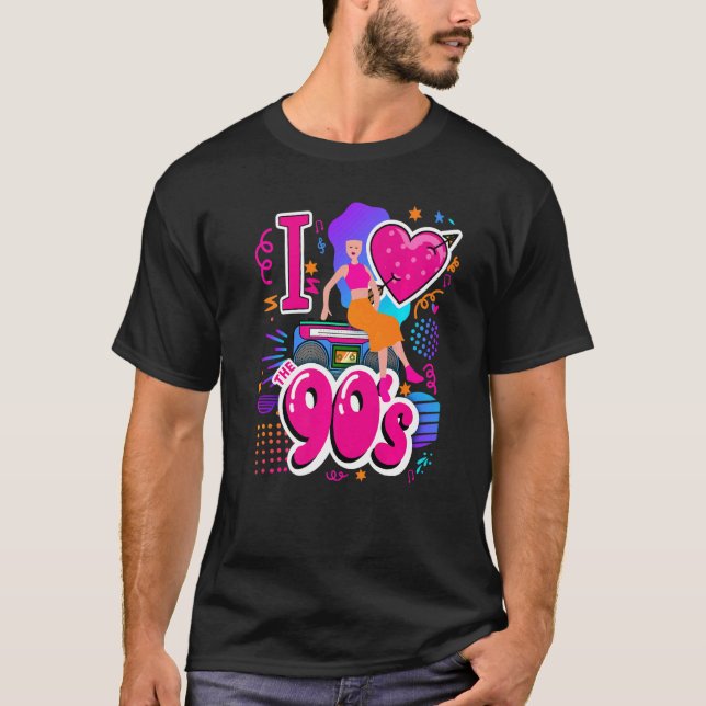 1990s Ideas & 90s Festival Outfit For Women & Rave T-Shirt (Front)