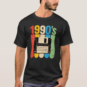 1990s retro floppy disc computer nostalgia T-Shirt