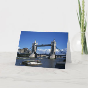 1990's view of Tower Bridge Thank You Card