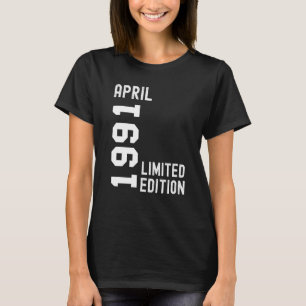 1991 April Happy Birthday Party T-Shirt